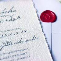 Retró Esküvői meghívó - Kód 026